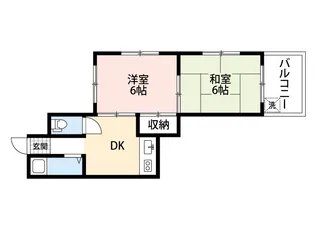 ビスタ千里丘【2階】の間取り