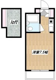 カーメル下高井戸【1階】の間取り