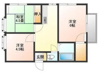 ホワイトムーン【1階】の間取り