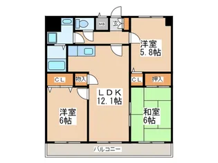 グランデ・エス【3階】の間取り