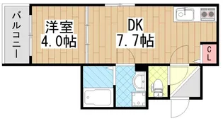 Veil Maison近大前【2階】の間取り