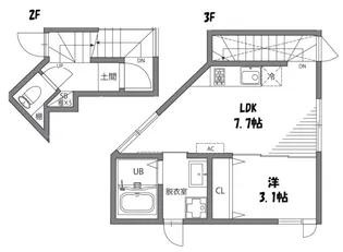 東京都目黒区原町2【一戸建】の間取り
