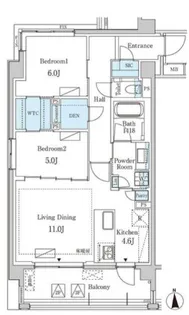 グランドゥールプレミアム代々木大山【3階】の間取り