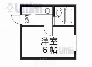 ジュネス祇園【3階】の間取り