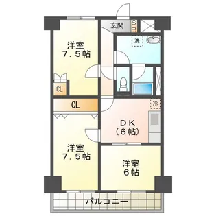 ラ・プランタン【5階】の間取り