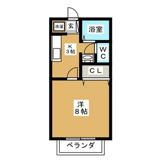 サン・フレンズ地蔵【2階】の間取り