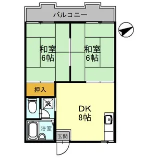 サンハイツつじ【1階】の間取り