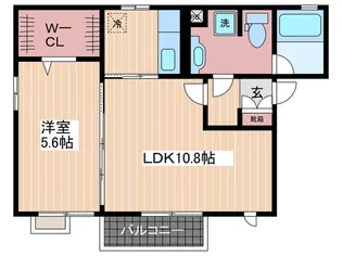 コージーコート戸坂【2階】の間取り