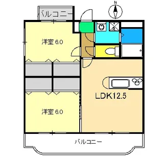 エフォート【1階】の間取り