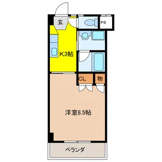 UTOPIA 62【7階】の間取り