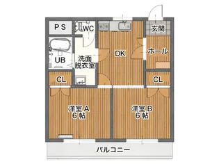 グランシャトー【2階】の間取り
