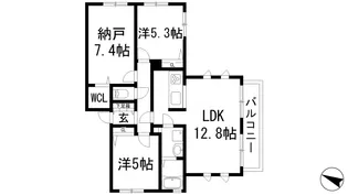 ハーヴェスト宝塚【2階】の間取り