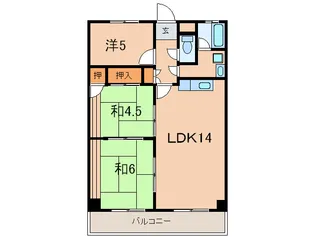 サングレイス西明石【5階】の間取り