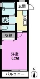 パレスエルクレア【3階】の間取り