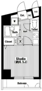 グランド・ガーラ渋谷【6階】の間取り