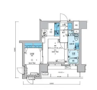 リヴシティ横濱新川町弐番館【5階】の間取り