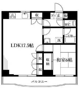 プルミエル千歳【2階】の間取り
