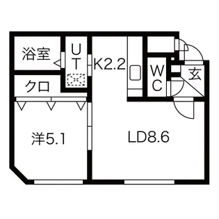 アクアトピアN21【2階】の間取り