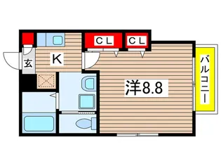 Eiten Apart II【2階】の間取り