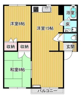 サン・ウィンドA【1階】の間取り