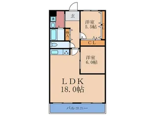 天満橋北スカイハイツ【11階】の間取り