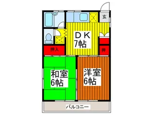 コ-ポ石川【2階】の間取り