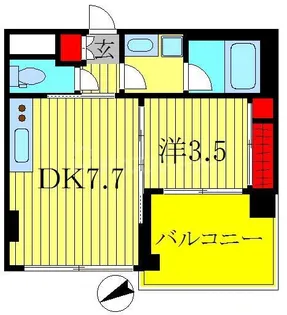 レジデンシャルスター柏【6階】の間取り