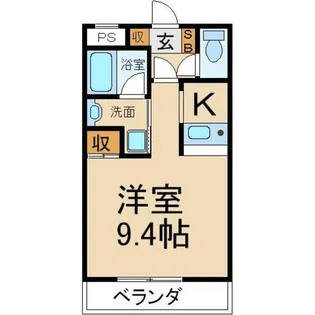 アクアムーン【4階】の間取り
