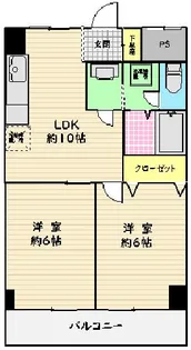 ライオンズマンション上野毛第2【2階】の間取り