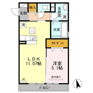 エトワール上杉【1階】の間取り