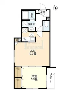 ウェルスクエア田端【1階】の間取り