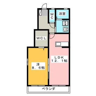 ラ カーザ フェリーチェ【1階】の間取り