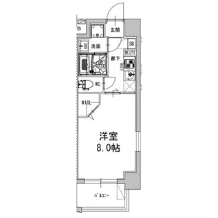 ミラージュパレス新梅田Rio【5階】の間取り