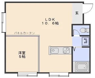 クオーレ晩翠通【4階】の間取り