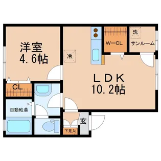 プラージュ【1階】の間取り