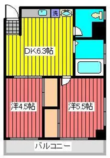 シャンボール大和郷【6階】の間取り