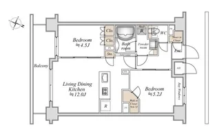 Live Casa南六郷【5階】の間取り