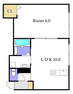 モアナルテ【1階】の間取り