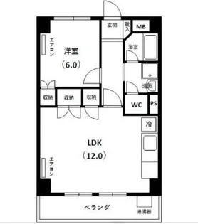 シャトレ代官山【7階】の間取り