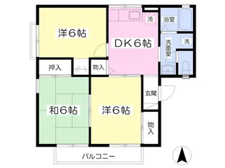 アーバンラフィーネA【1階】の間取り