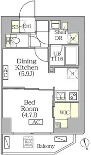 BRICK RESIDENCE 南青山【3階】の間取り