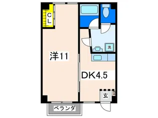 アコルデ長沢【1階】の間取り
