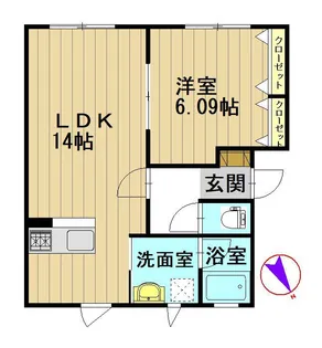 サンタモニカ【2階】の間取り