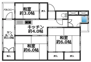 五位の池北ビル【4階】の間取り