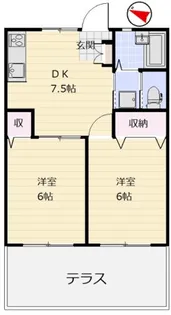 ピークシャトーフジワラI【2階】の間取り