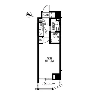 プレール・ドゥーク板橋区役所前【2階】の間取り