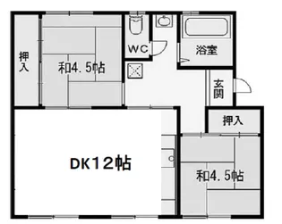 柏町団地10号棟【3階】の間取り