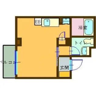 ウエストカミオ【4階】の間取り