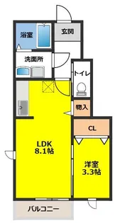 ザ・グランメゾン盛岡【1階】の間取り
