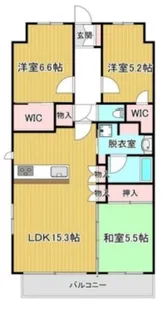 リビオ北千住【5階】の間取り